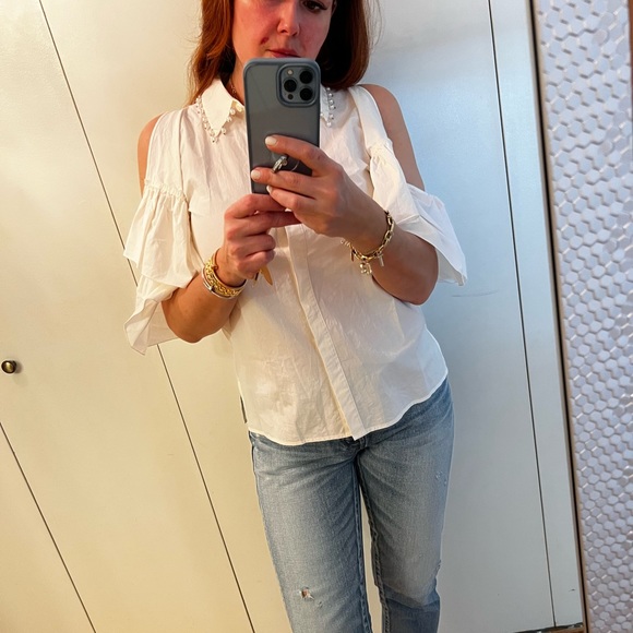 Kobi Halperin Pearl Embellished Blouse - Picture 2 of 9